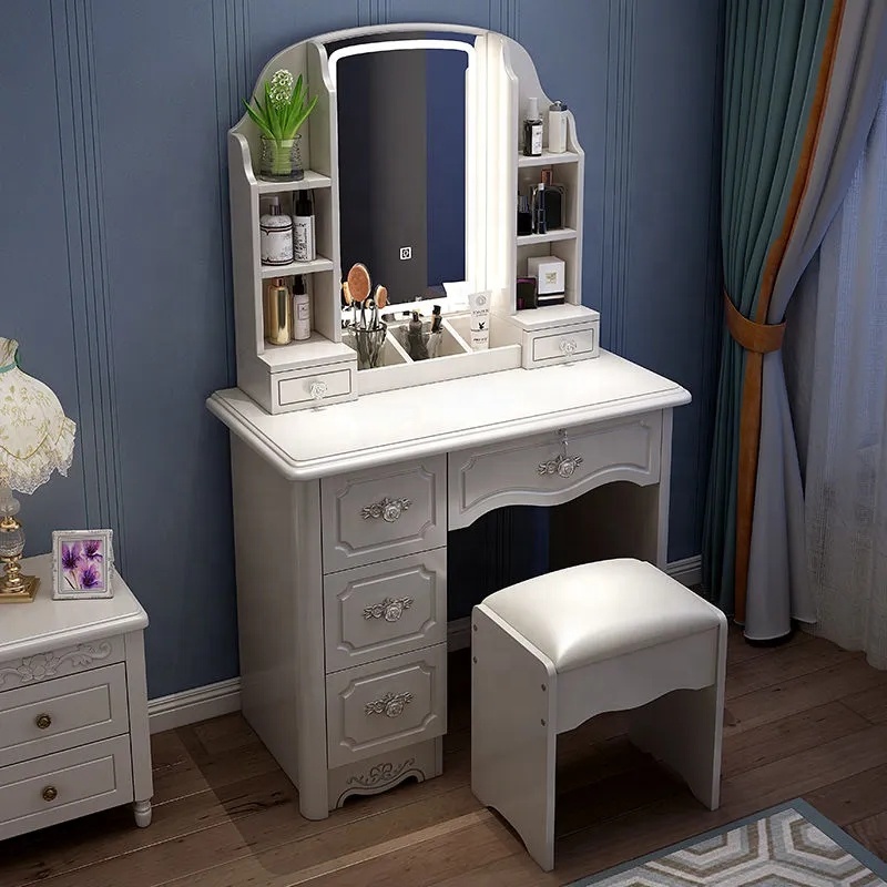 Girls White and pink Modern Wo - Desk Setup Simple 评论和价格