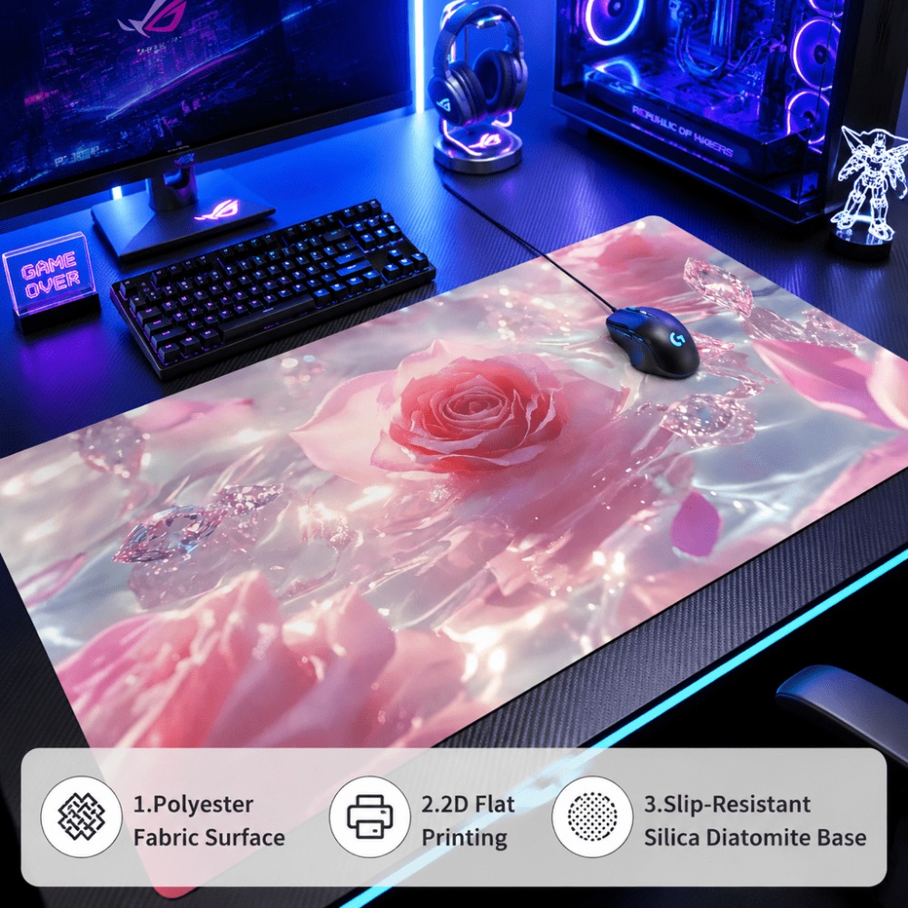 Original pink rose watermark.  - Desk Setup Simple 评论和价格