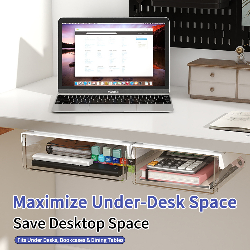 Under Desk Hidden Drawer Syste - Desk Setup For Studying 评论和价格