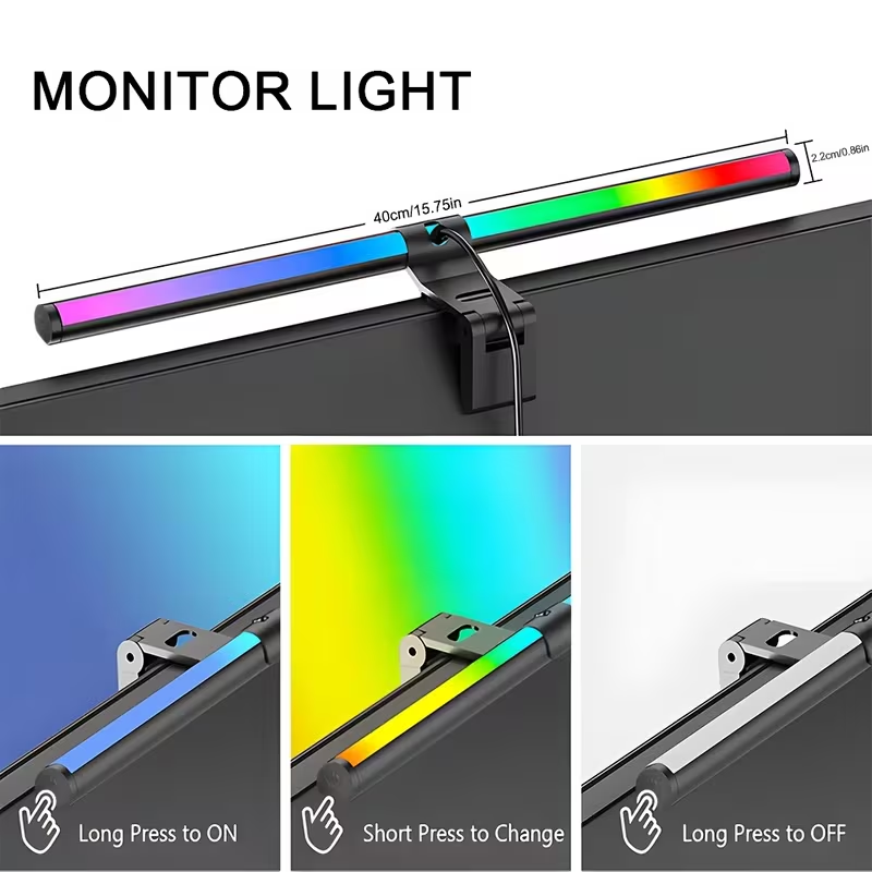 Monitor Light Bar RGB Lightbar - Desk Setup For Studying 评论和价格