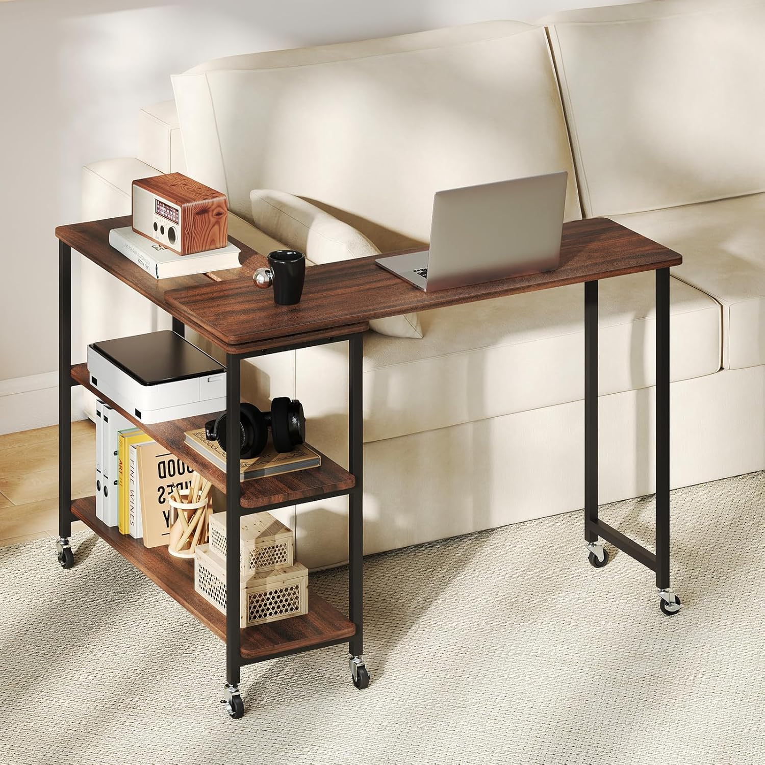360° Rotating Side Table with  - Desk Setup For Laptop 评论和价格