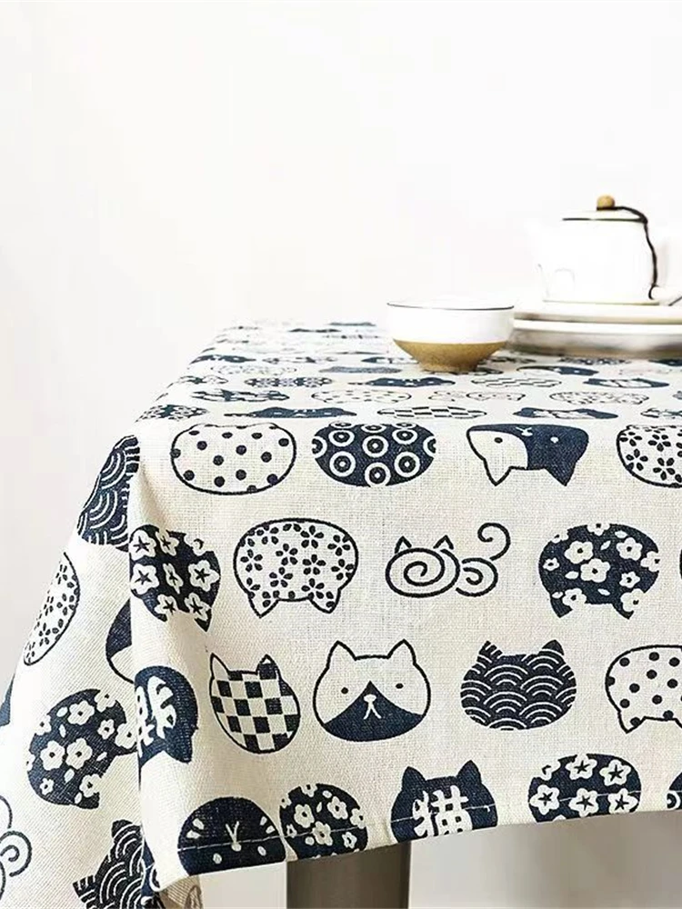 Ins Tablecloth Cotton Linen Ar - Desk Setup Japan 评论和价格