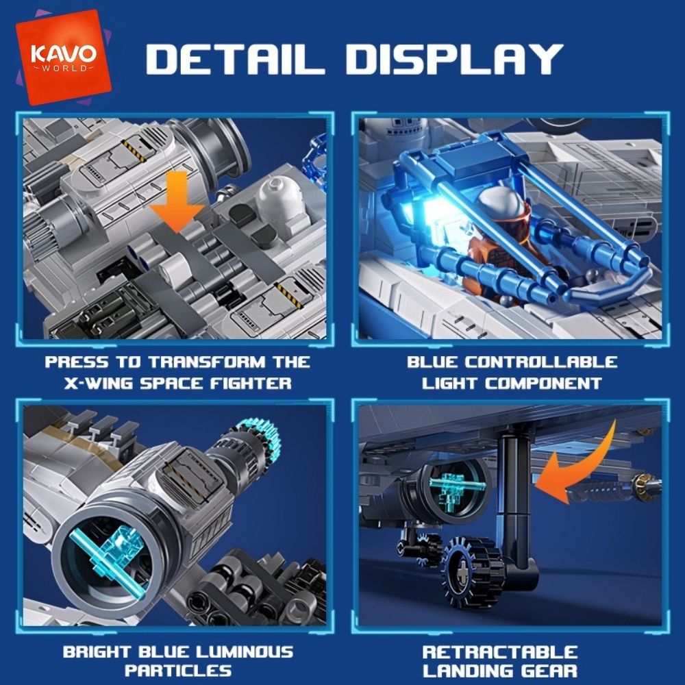 KAVOWORLD 1271pcs Sci-Fi Space - Gaming Desk Setup Xbox 评论和价格