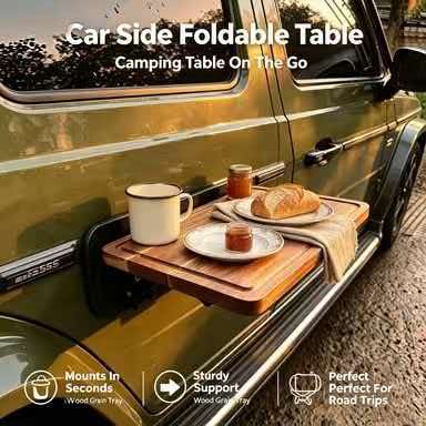 Outdoor Camping Picnic Car Sid - Desk Setup Wood 评论和价格