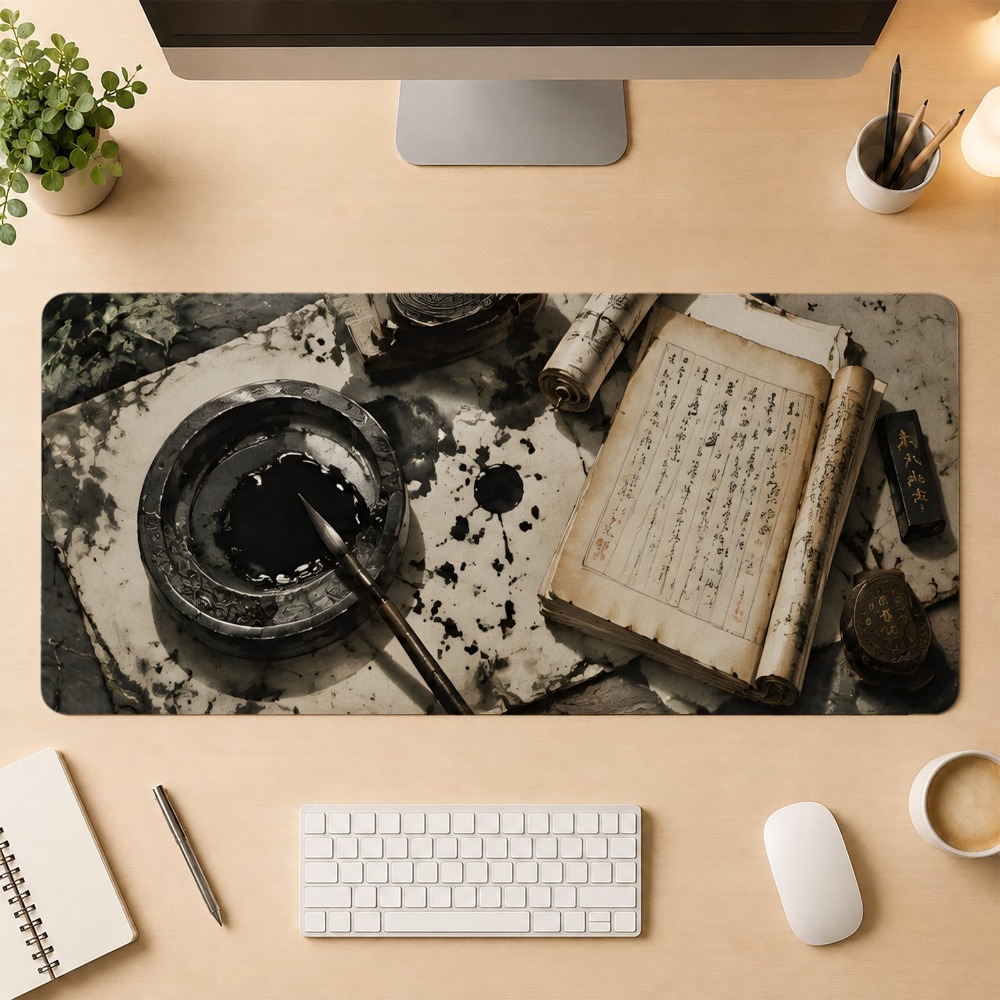 Retro Chinese calligraphy, ant - Desk Setup Simple 评论和价格