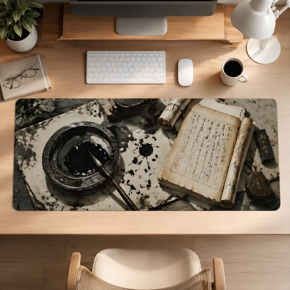 Retro Chinese calligraphy, ant - Desk Setup Simple 评论和价格