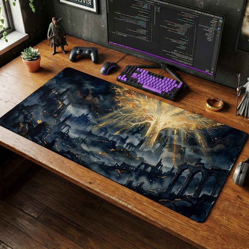 Desk Mat, Dark Fantasy Mouse P - Desk Setup Simple 评论和价格
