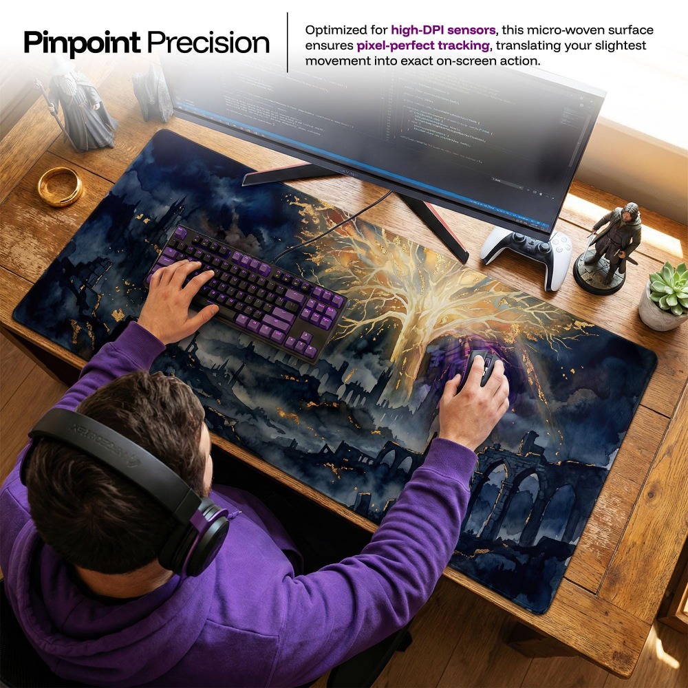 Desk Mat, Dark Fantasy Mouse P - Desk Setup Simple 评论和价格