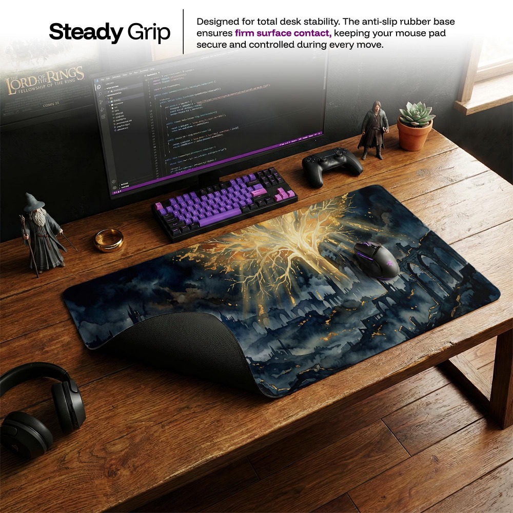 Desk Mat, Dark Fantasy Mouse P - Desk Setup Simple 评论和价格