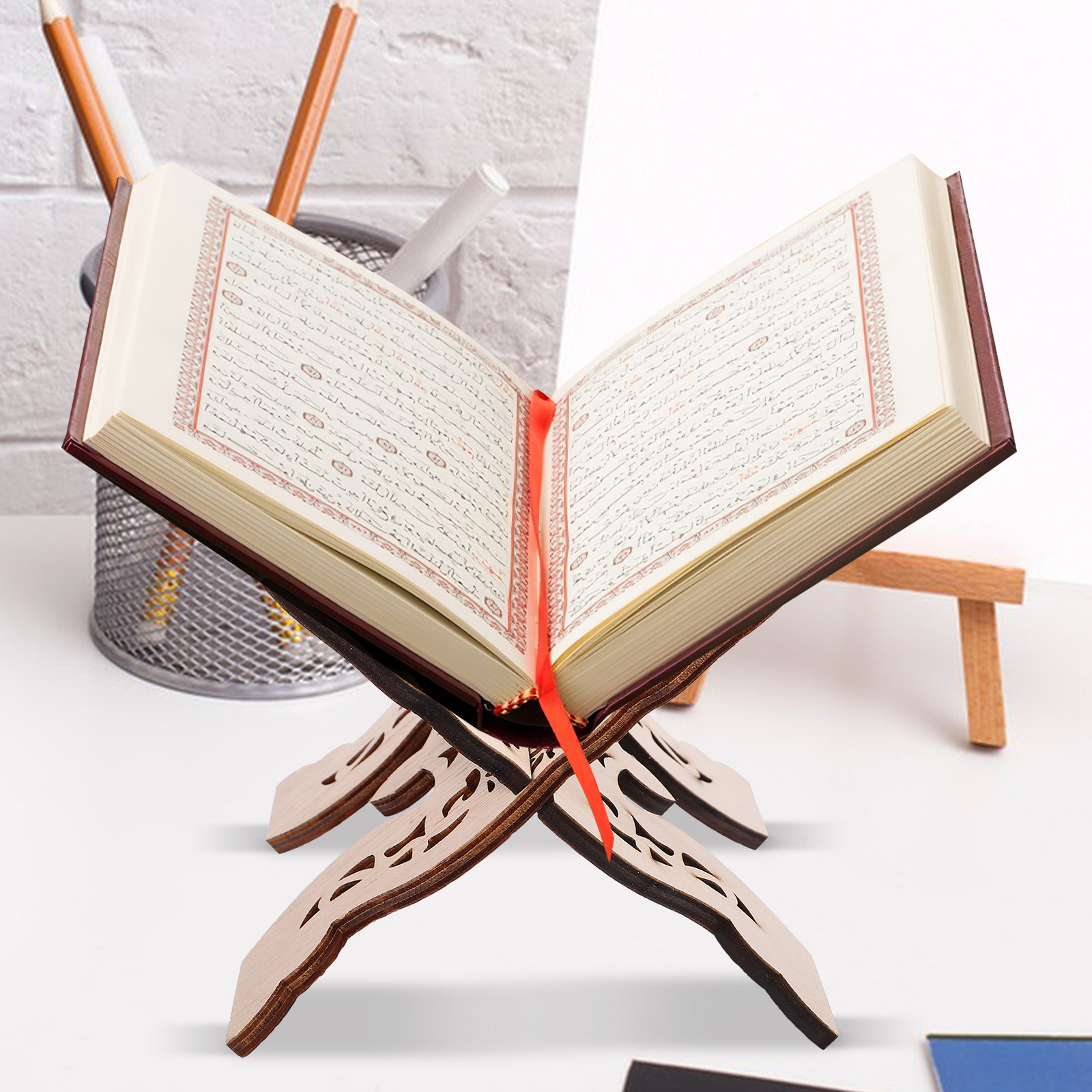 Wooden Desktop Reading Stand B - Desk Setup Wood 评论和价格