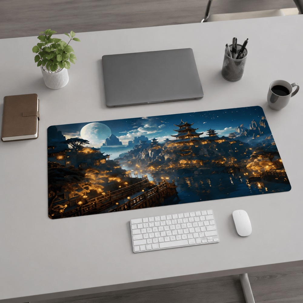 Original fantasy night city mo - Desk Setup Simple 评论和价格