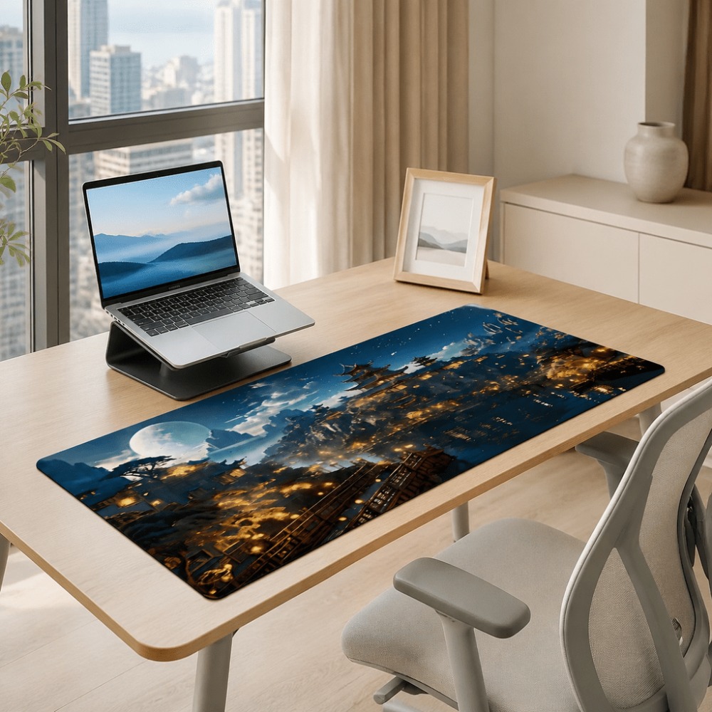 Original fantasy night city mo - Desk Setup Simple 评论和价格