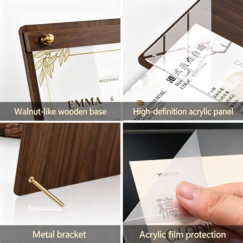Custom A4/A5 Acrylic Wood Grai - Desk Setup Wood 评论和价格