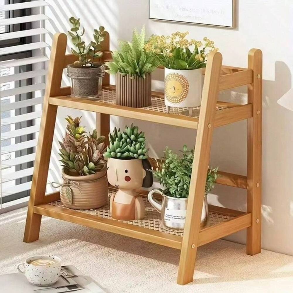 2-Tier Bamboo Countertop Stora - Desk Setup Wood 评论和价格
