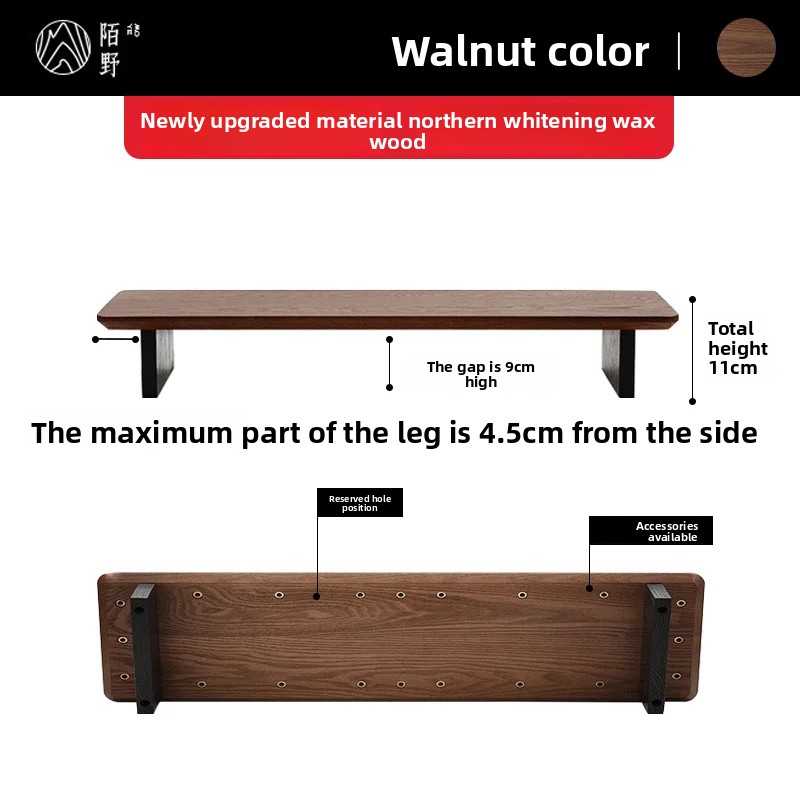 Solid Wood Monitor Riser Stand - Desk Room Setup 评论和价格