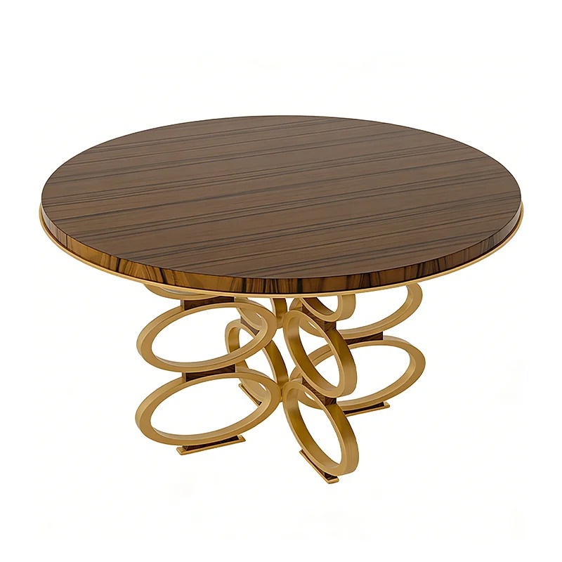 *Luxurious Round Dining Table  - Desk Setup Wood 评论和价格
