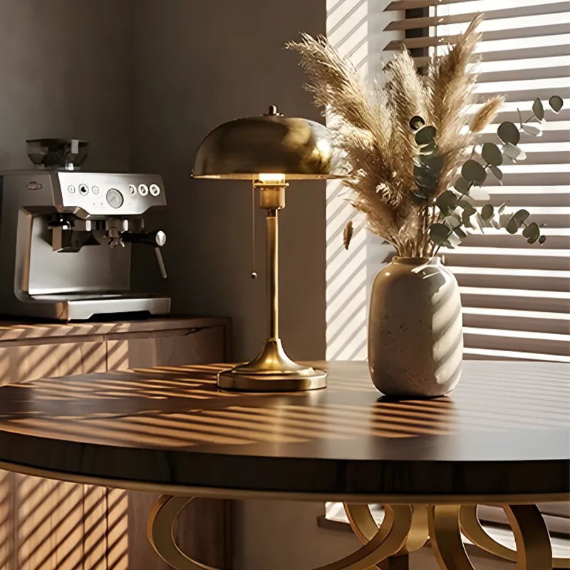 *Luxurious Round Dining Table  - Desk Setup Wood 评论和价格