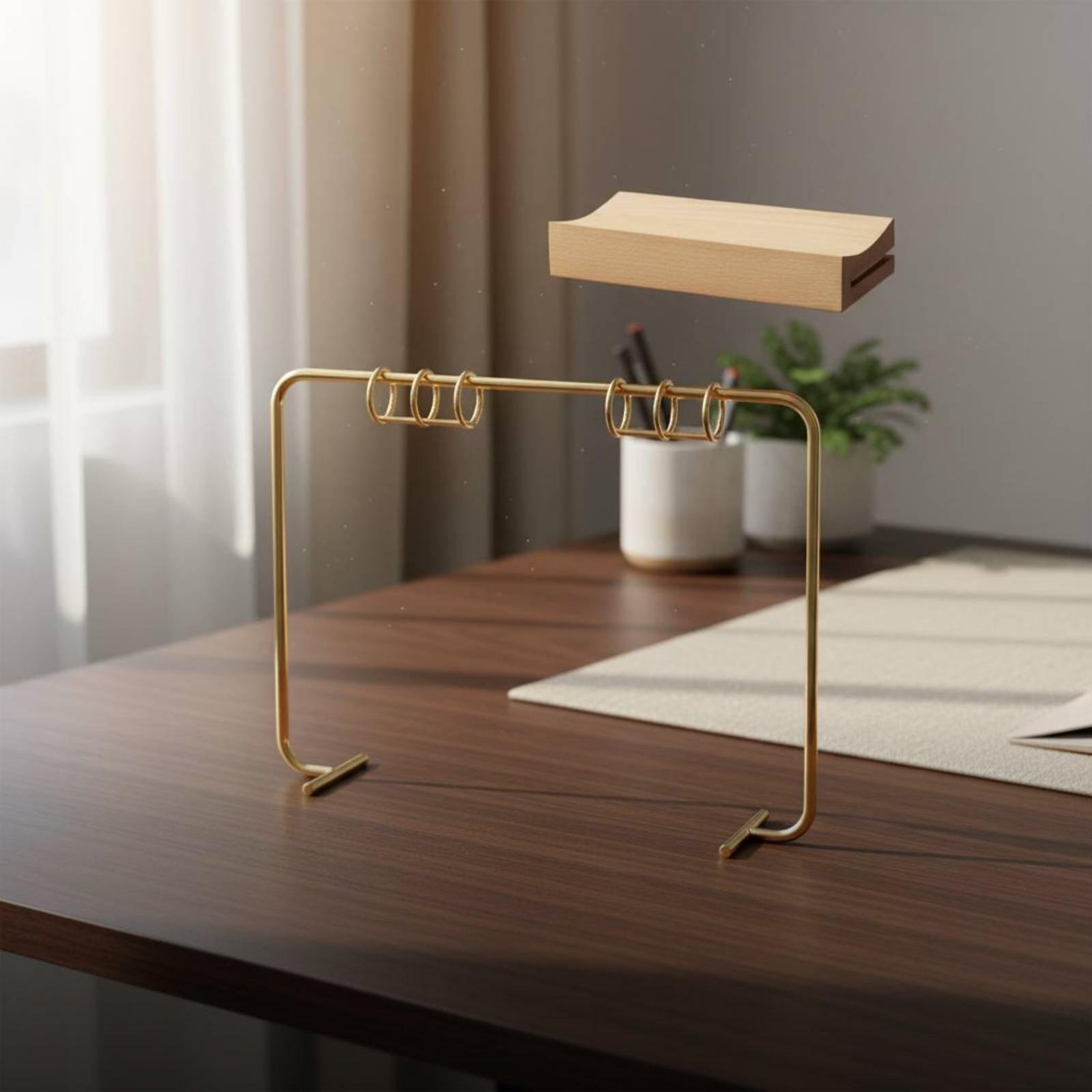 Wooden Base Calendar Stand Sta - Desk Setup Wood 评论和价格