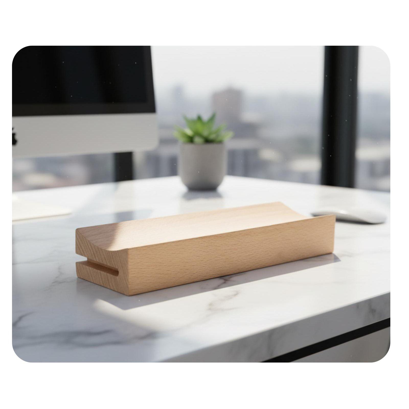 Wooden Base Calendar Stand Sta - Desk Setup Wood 评论和价格