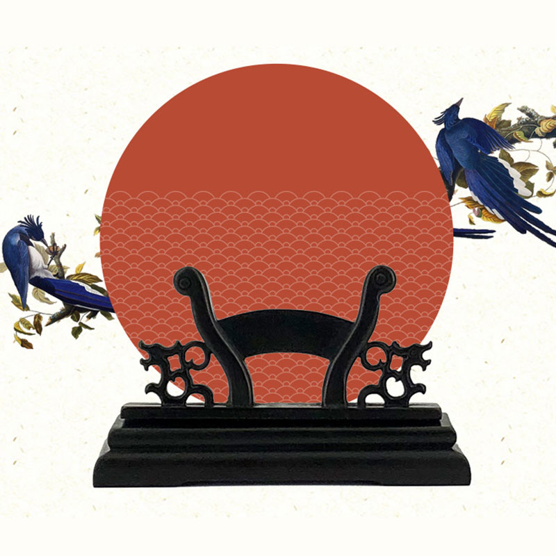Vintage Art Style Folding Fan  - Desk Setup Wood 评论和价格