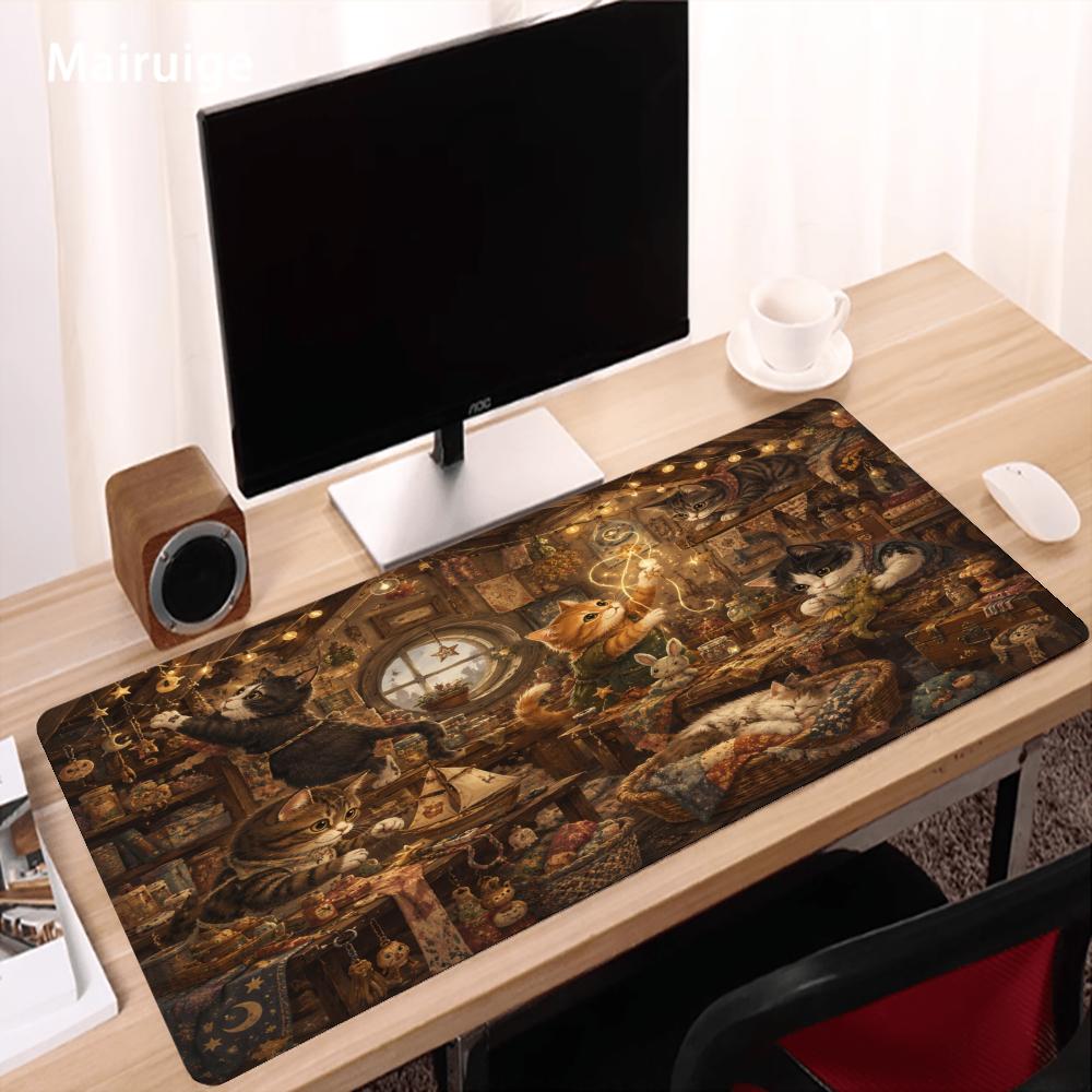 Cats Mouse Pad Anti-slip Desk  - Desk Setup For Studying 评论和价格