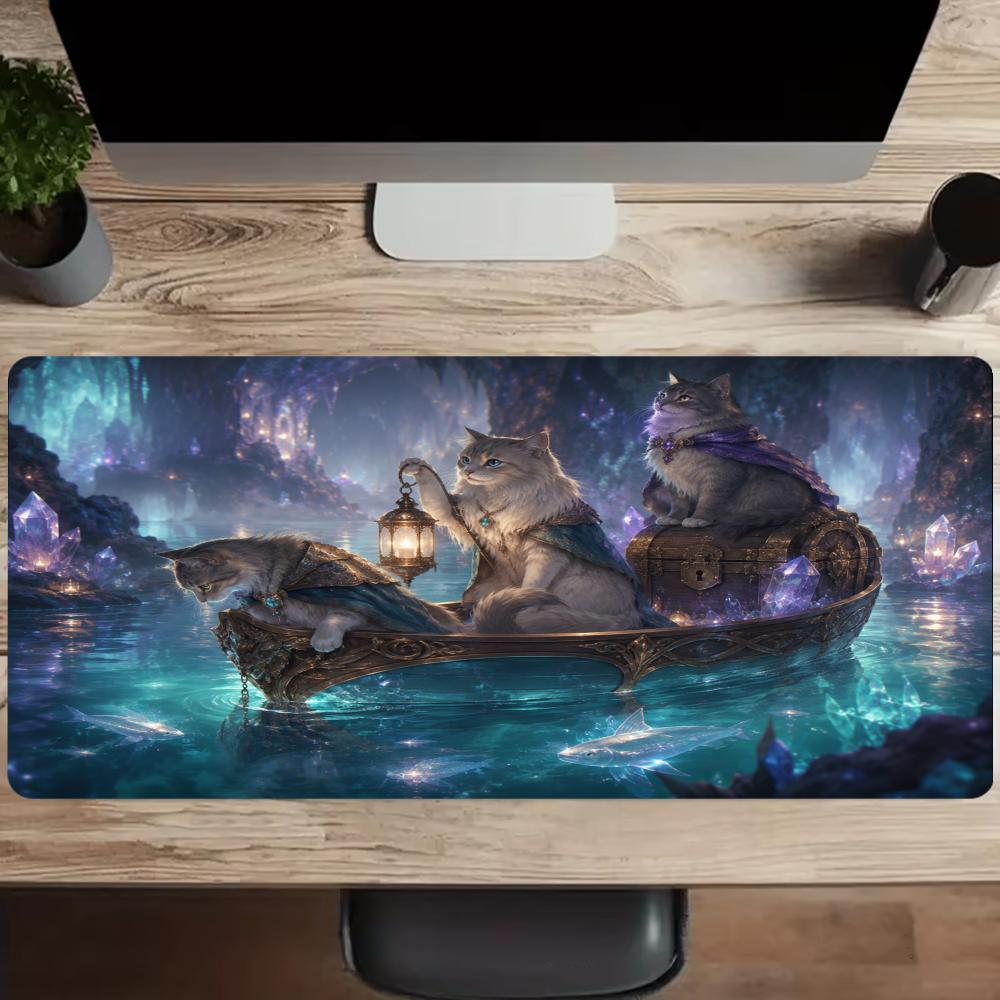 Cats Mouse Pad Anti-slip Desk  - Desk Setup For Studying 评论和价格