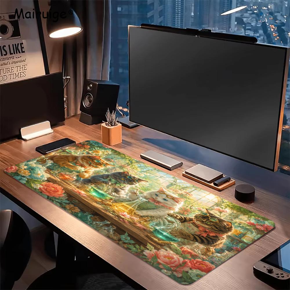 Cats Mouse Pad Anti-slip Desk  - Desk Setup For Studying 评论和价格