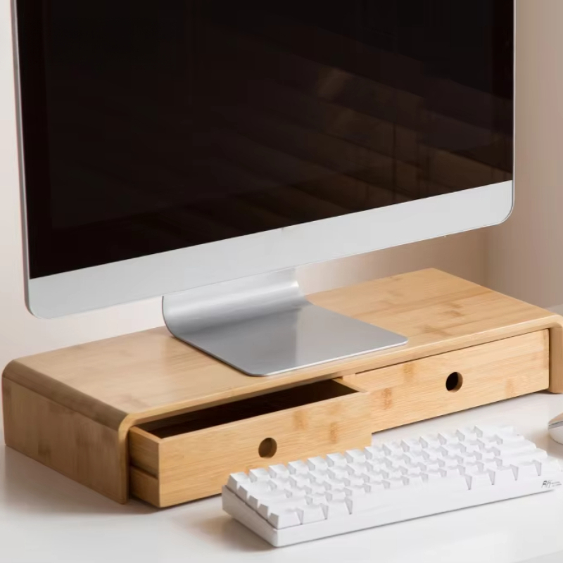Bamboo Laptop Monitor Riser Ec - Desk Room Setup 评论和价格