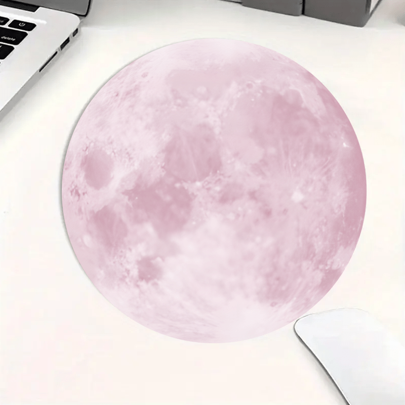 Moon Pattern Round Mouse Pad N - Desk Setup Simple 评论和价格