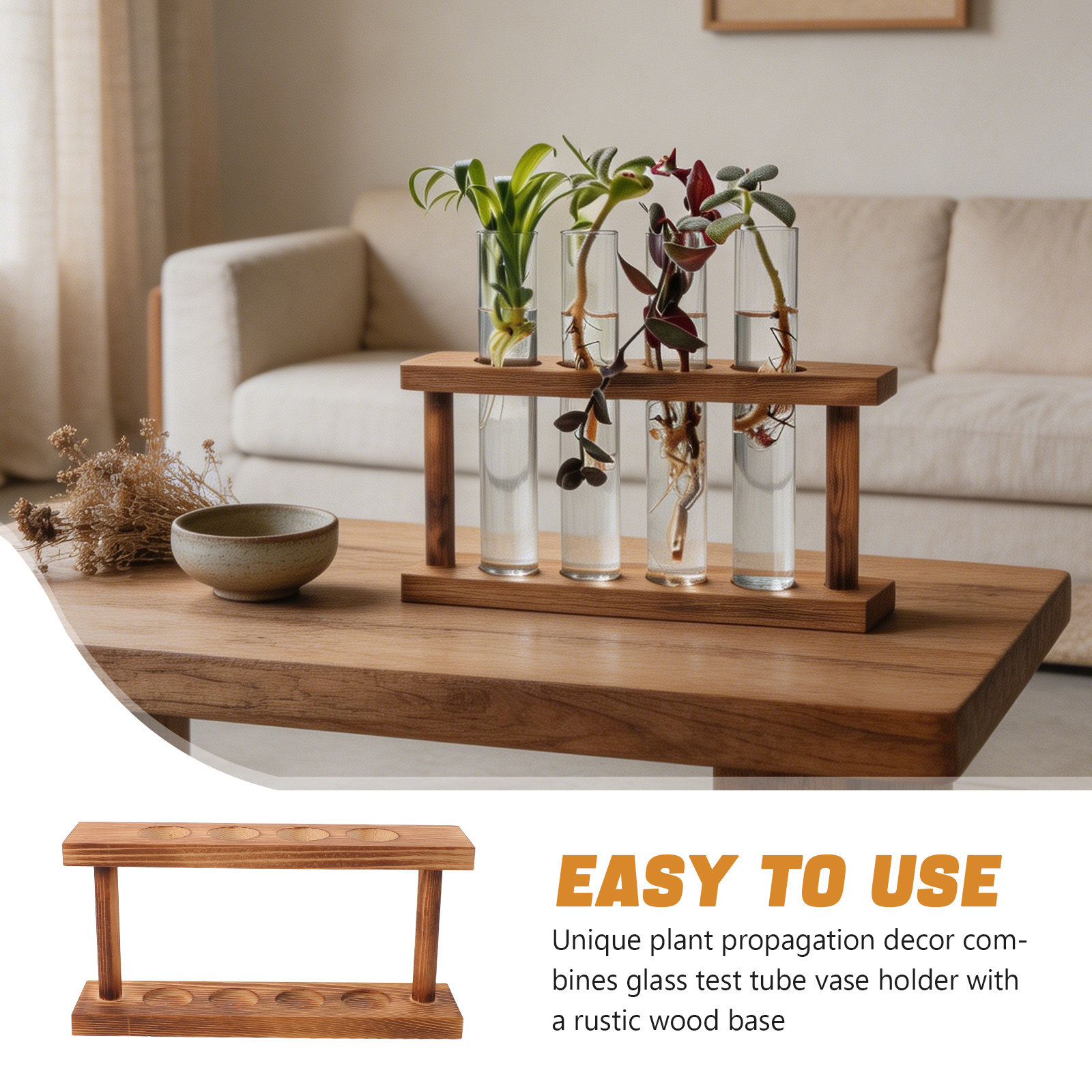 Wooden Plant Propagation Stati - Desk Setup Wood 评论和价格