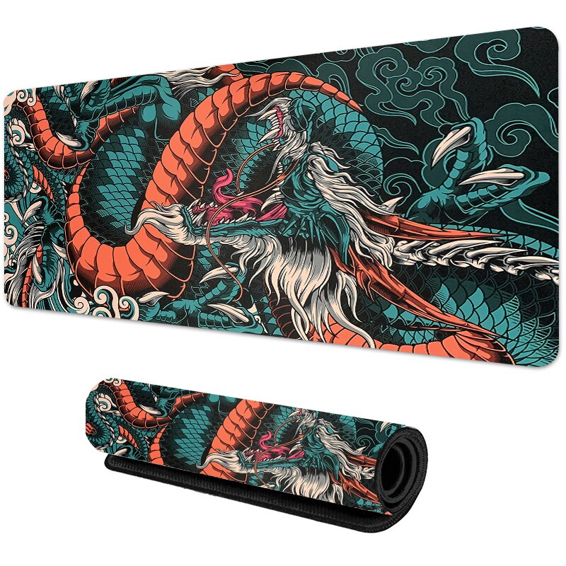 Japanese Dragon Large Gaming M - Desk Setup Japan 评论和价格